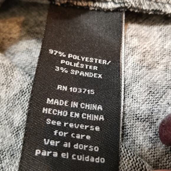 Zac & Rachel Woman Black & Gray Tunic Hi-Low Hem 3/4 Sleeves Boat Neck Size 2X - Picture 8 of 9